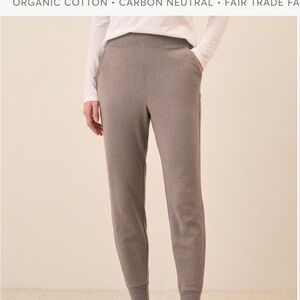 Women's Taupe Organic Cotton Airplane Jogger Pants